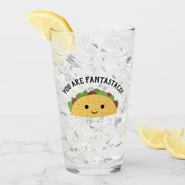 Gracioso eres Fantastaco Cute Kawaii Taco (Anverso (hielo))