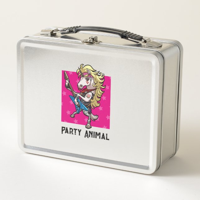 Gracioso Fiesta unicornio Animal Glam Rocker (Anverso)