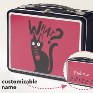 Gracioso gato de Personalizado negro Chiste en mag