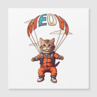 Gracioso gato de Skydiving