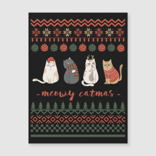 Gracioso gato Navidad Pun - Navidades de gatos