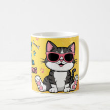Gracioso gato taza de café Personalizado gato