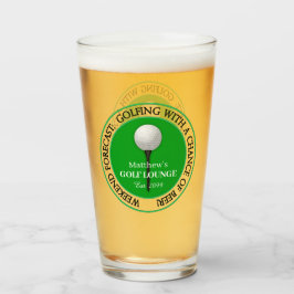 Gracioso Golf Golfing Golfer Ball Tee Pint Beer