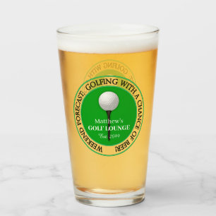 Gracioso Golf Golfing Golfer Ball Tee Pint Beer