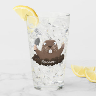 Gracioso gopher digging personalizado ilustracion