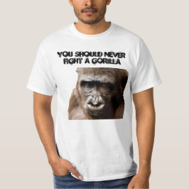 Gracioso Gorila Macho enojado Camiseta cómica de m