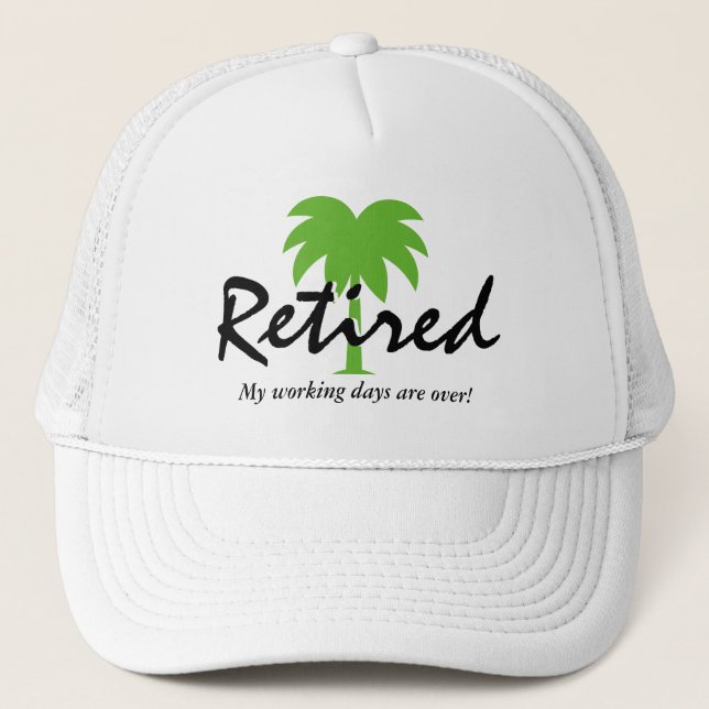 Gracioso gorra de retiro con el logo de la palmera (Anverso)
