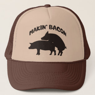 Gracioso gorra de tocino de novedad