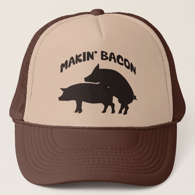 Gracioso gorra de tocino de novedad (Anverso)