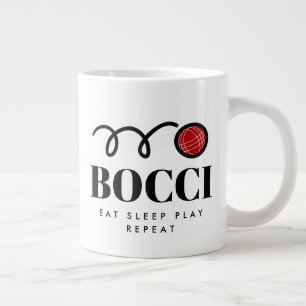 Gracioso gran bola bocci taza de café para jugador
