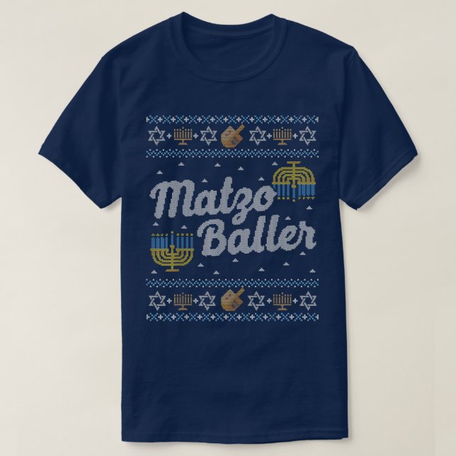 Gracioso Hanukkah Suéter dulce judío regalo Matzo  (Diseño del anverso)