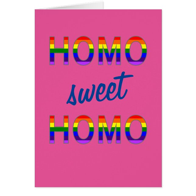 Gracioso Homo Gay Sweet Homo (Frente)