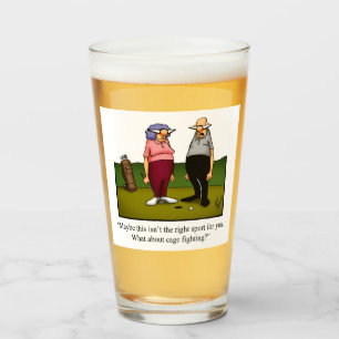 Gracioso Humor de Golf Beer Glass