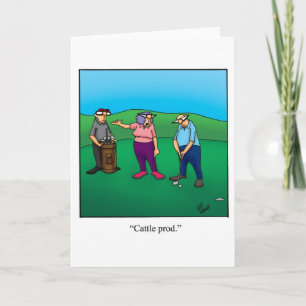 Gracioso Humor de Golf Blank Tarjeta de felicitaci