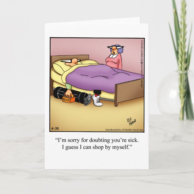 Gracioso Humor de Golf Blank Tarjeta de felicitaci (Anverso)