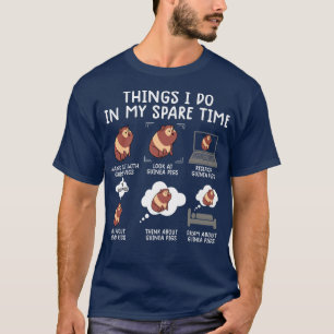 Gracioso humor sarcástico de la camiseta de cerdo