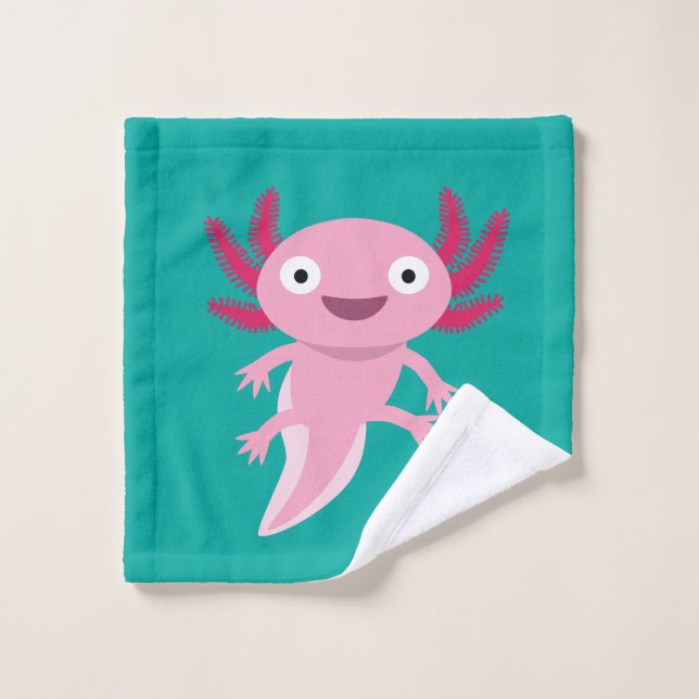 Gracioso Ilustracion Axolotl (Toallita)