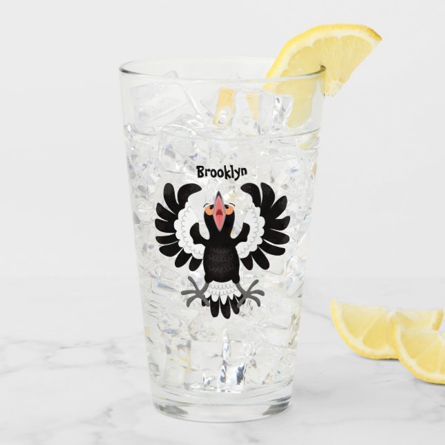 Gracioso ilustracion de personalizado magpie austr (Reverso (hielo))