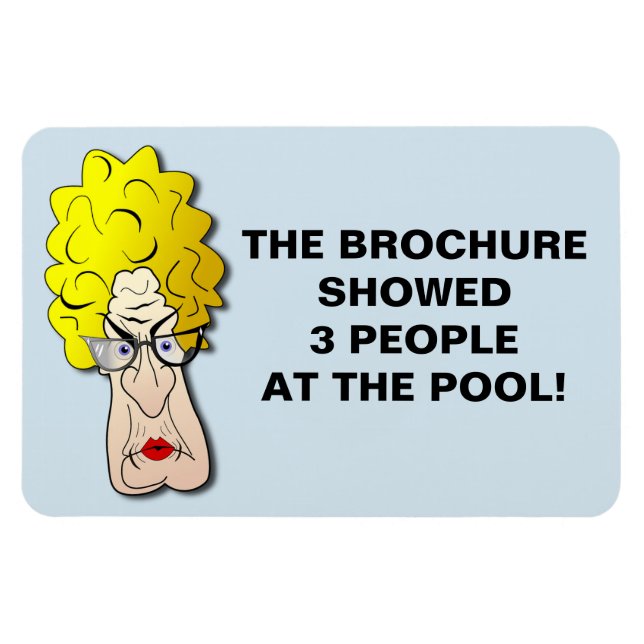 Gracioso imán de puerta de cabaña de crucero - Bro (Horizontal)