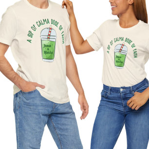 Gracioso Jesús y Macha, la camiseta matcha de la f