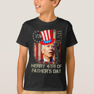 Gracioso Joe Biden Feliz 4° Día del Padre Camiseta