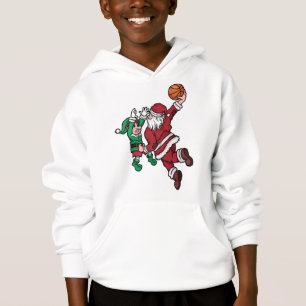 Gracioso jugador de baloncesto Santa