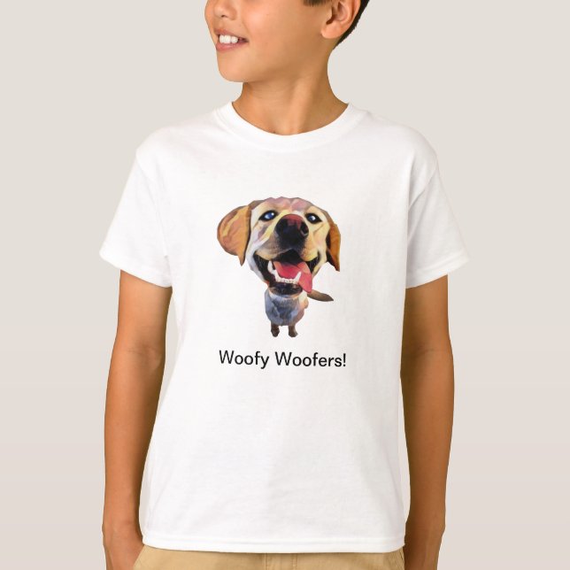 Gracioso Labrador Recuperador Camiseta para Niños (Anverso)