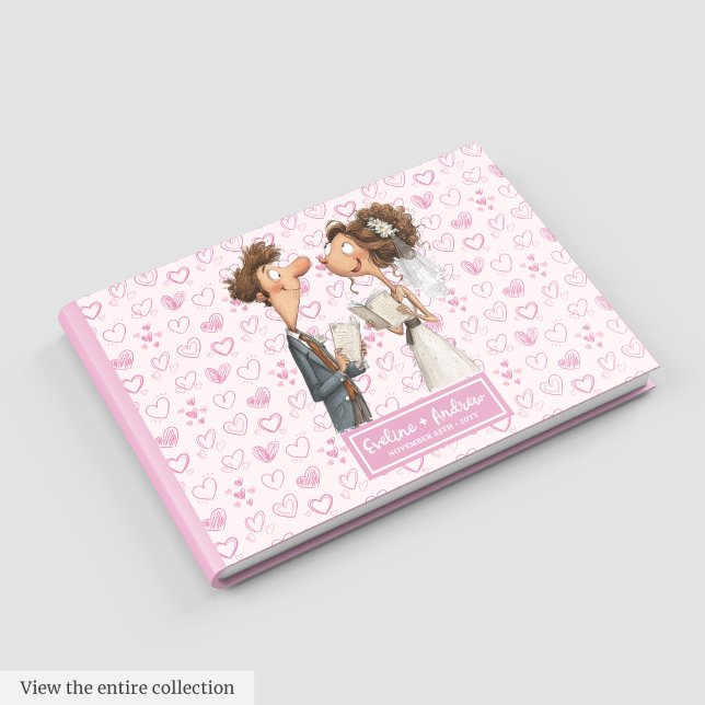 Gracioso libro de Bodas de humor para recién casad (Funny Newlyweds Humor Wedding Guest book)