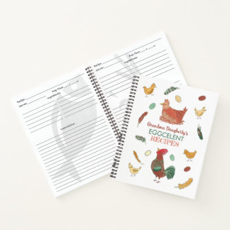 Gracioso libro de recetas personalizadas para poll