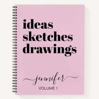 Gracioso libro de sketchbook personalizado de colo