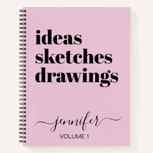 Gracioso libro de sketchbook personalizado de colo (Anverso)