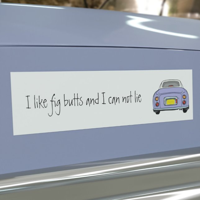 Gracioso Lilac Me Gusta La Pegatina Del Parachoque (Do you like Lilac Figaro Cars and can not lie? This is the car bumper sticker just for you)