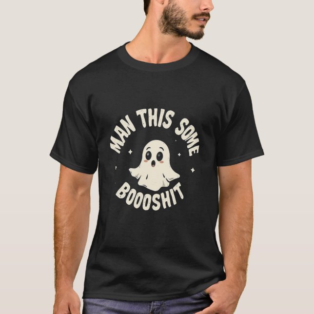 Gracioso Meme Fantasma - Hombre, Una Camiseta Boos (Anverso)