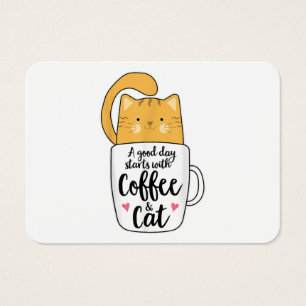 Gracioso Naranja Cat Coffee Mug Cat Lover