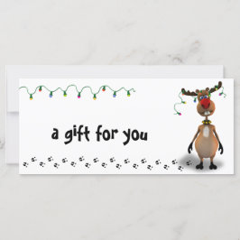 Gracioso Navidad Certificado de Regalo de Rano de 