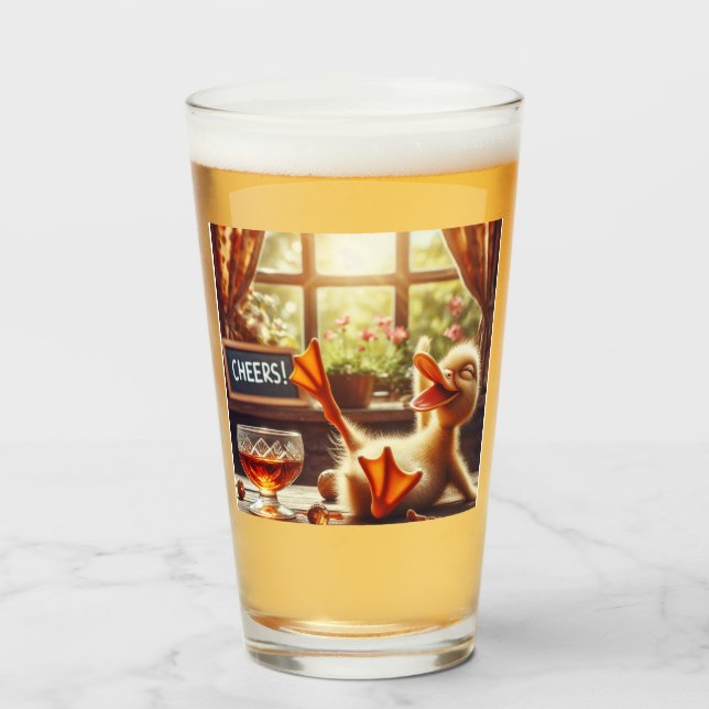 Gracioso Navidad de pato borracho (Anverso (lleno))