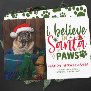 Gracioso Navidad personalizado de perro lindo foto
