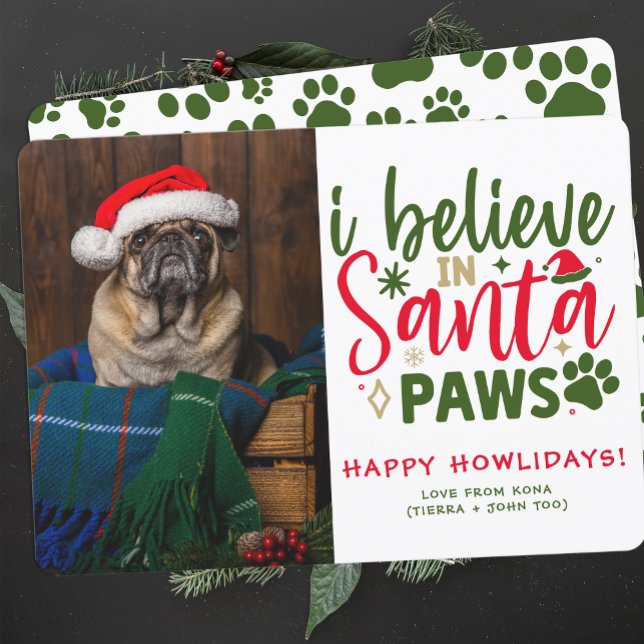 Gracioso Navidad personalizado de perro lindo foto (Subido por el creador)