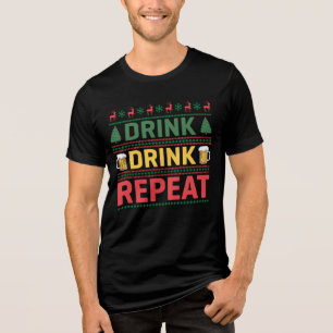 Gracioso Navidades feos Sweater Beer Script