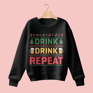 Gracioso Navidades feos Sweater Beer Script