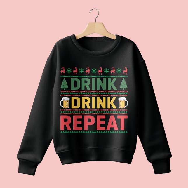 Gracioso Navidades feos Sweater Beer Script (Subido por el creador)