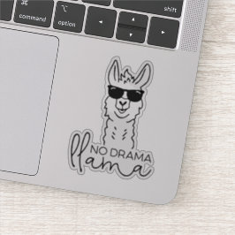 Gracioso No Drama Guay Llama Pegatina