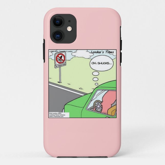Gracioso No Squid Zone iPhone 5/5S Funda (Reverso)