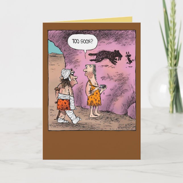 Gracioso obtener una buena tarjeta para amigos y f (Anverso)