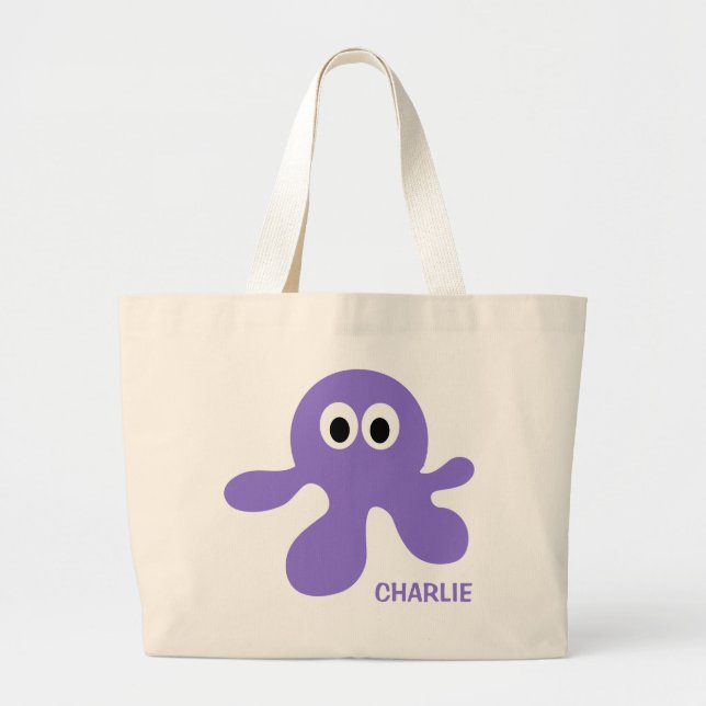 Gracioso Octopus personalizado con bolsos (Frente)