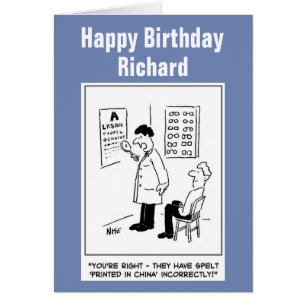 Gracioso óptico que da un Personalizado de prueba