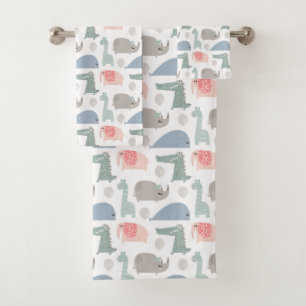 Gracioso patrón animal facial