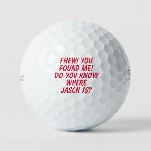 Gracioso perdió la pelota de golf