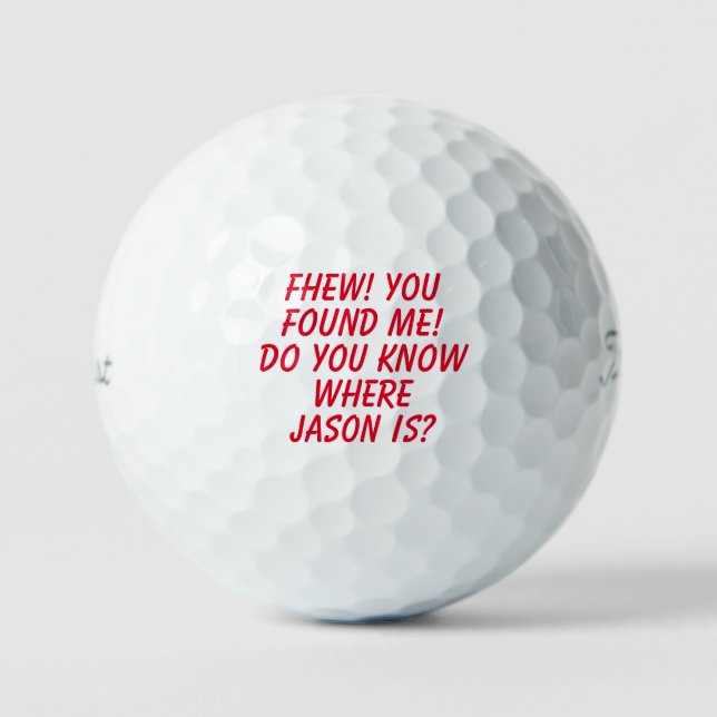 Gracioso perdió la pelota de golf (Anverso)