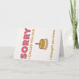 Gracioso Perdón Por Haber Llamado Tarjeta De Cumpl